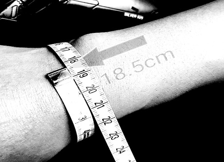 손목 사이즈 측정